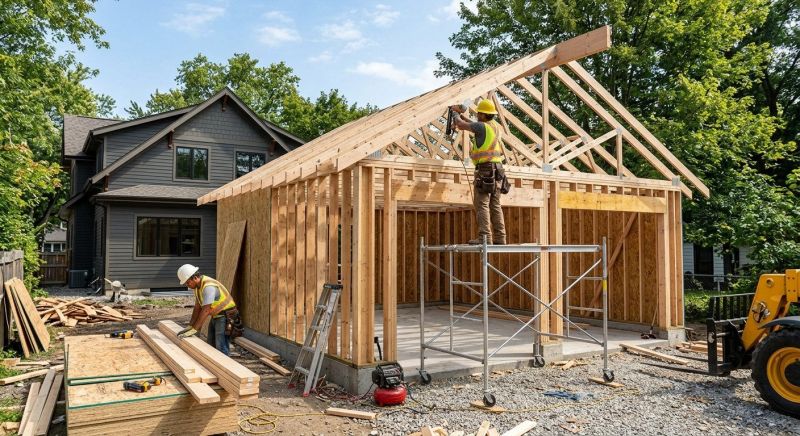 Attached Garage Construction in Cypress, TX