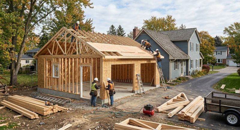 Detached Garage Construction in Summerville, SC