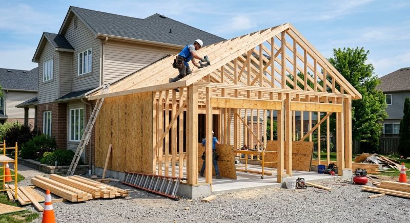 Detached Garage Construction in Cypress, TX