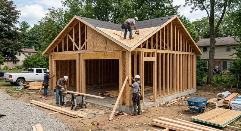 Detached Garage Construction in North Charleston, SC