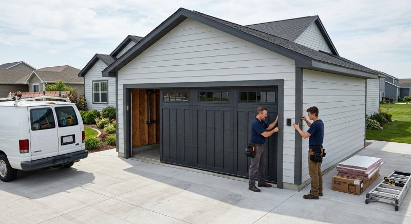 Three Car Garage Installation in Conroe, TX